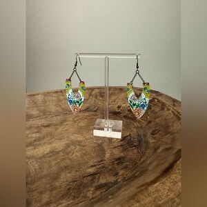 Plunder Lottie Metal Antique Gold Drop Earrings